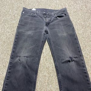 Mens vintage Levi jeans waist 33 Length 32 good fit black wash